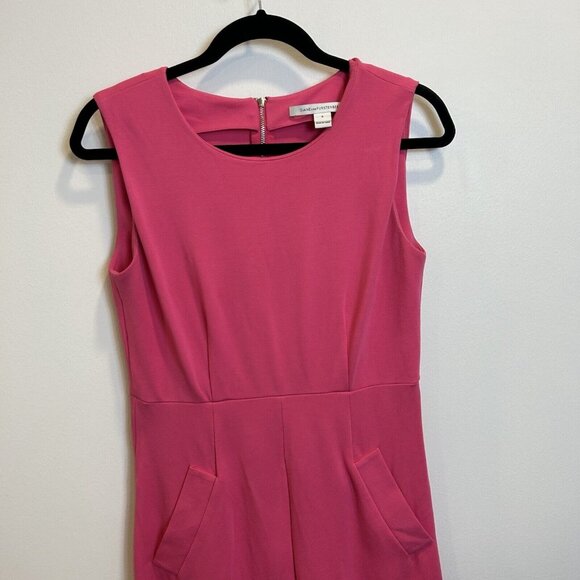 DVF DIANE von FURSTENBERG Carpreena Pink Size 6 Ponte Mini Dress $325 - Picture 2 of 10